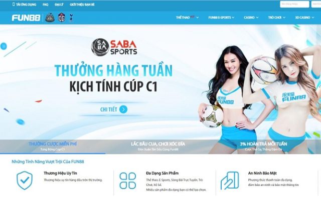 Nhà cái Fun88 sân chơi quy tụ hàng triệu bet thủ tham gia